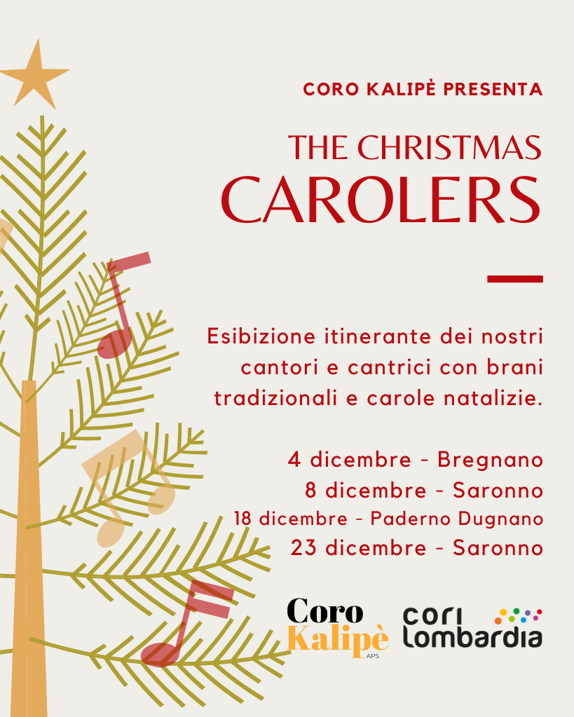 The Christmas Carolers, mini-tour natalizio di Coro Kalipè